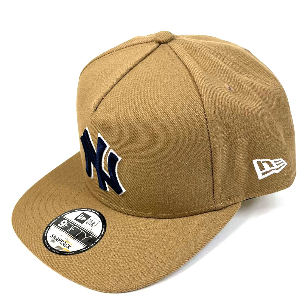 New York Yankees Hat Khaki Core A Frame Snapback New Era